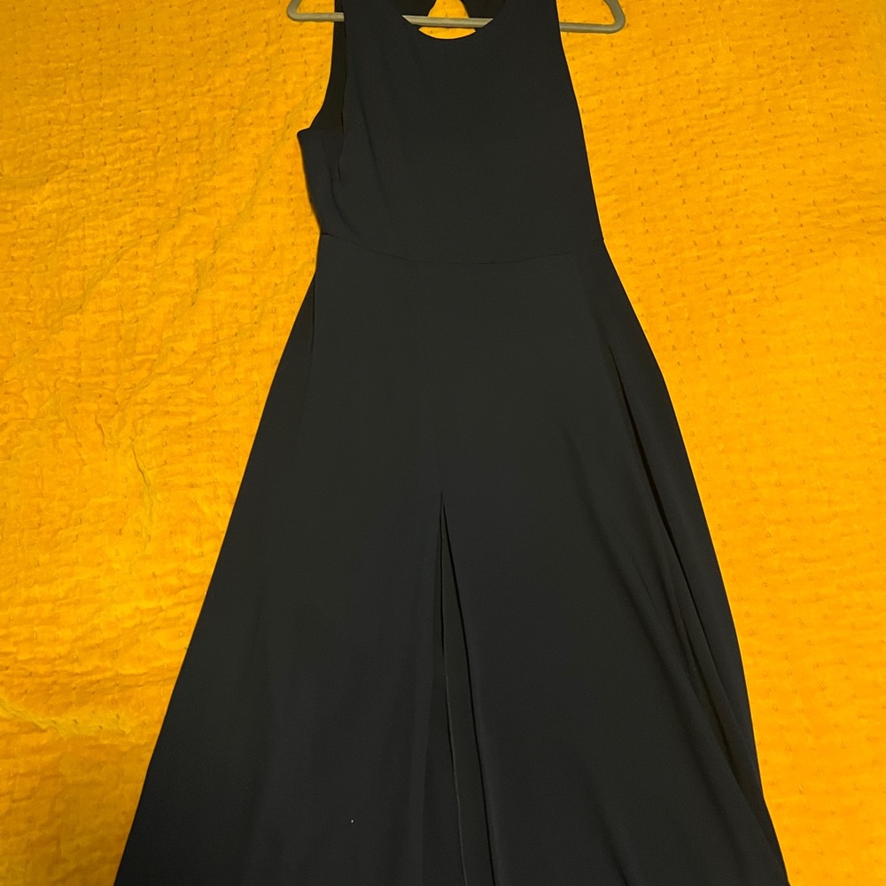 Aritzia Babaton Navy Midi Dress